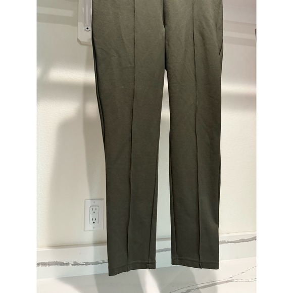 Seven Women's Green Dress Pants Tapered Leg Stretch Leggings‎ Size Large - Picture 2 of 9